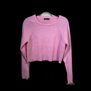 Pretty Garden Chic - Size Large - Long Sleeve Sweater - Crop